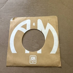 1 Company Sleeve Only Tan White A&M Records - Picture 1 of 3