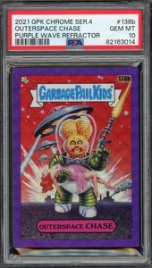 2021 Outerspace Chase GPK Ch. Series 4 Purple Wave Refractor #200/250 (PSA GM 10 - Picture 1 of 2