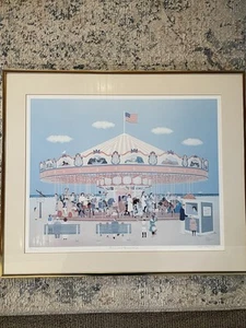 DICK LABONTE "Round We Go" ** LIMITED NUMBERED EDITION 99/950 Carousel Merry Go - Bild 1 von 13