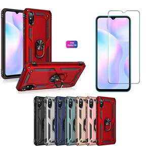 Shockproof Armor Hybrid Case Ring Stand Holder Cover For Xiaomi Redmi 9A 9AT 7A - Picture 1 of 15