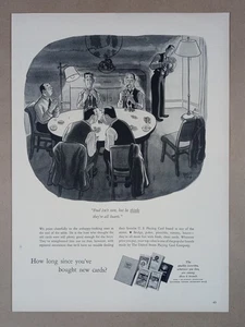 1940s US PLAYING CARD Bicycle Bee Pinochle Congress WWII Vintage Poster Print Ad - Picture 1 of 1