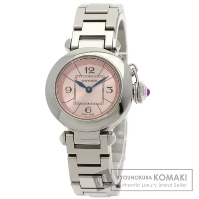 Reloj Cartier Miss Pasha acero inoxidable damas plata 8,3 pulgadas usado Foto 1 de 4