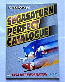 SEGA Saturn Perfect Catalogue with Sonic Cover Non-sale collectible