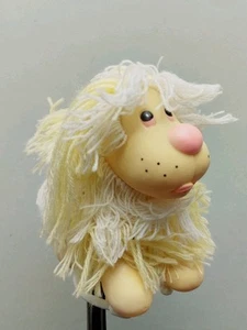 SHAGGY DOGGY yellow / white 13 cm - WITH sound pouêt  - Picture 1 of 8