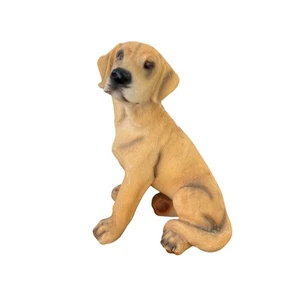 Sitting Labrador Puppy Dog Statue Figurine Home Decor Gift - Picture 1 of 5