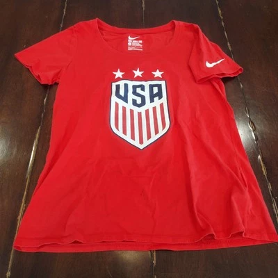 Camiseta Nike de fútbol del equipo olímpico de Estados Unidos para mujer grande roja Foto 1 de 4