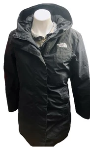 The North Face Women’s Jacket Down 550 Dry Vent Puffer Long Parka Hooded Black M - Picture 1 of 22