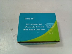 Vinaco GU10  Bulb Warm White, Dimmable MR16 Twist-n-Lock Base 6 Pack - Picture 1 of 8