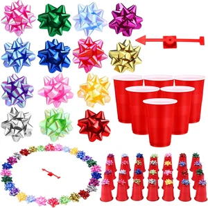 85 Pcs Christmas Bow Spinner Game Set DIY Prize Garlands Box Rotating Arrow Game - Picture 1 of 12
