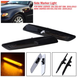 Smoke Side Marker Light Lamps For BMW 2011-2016 F10 F11 F18 5 Series Turn Signal - Picture 1 of 7