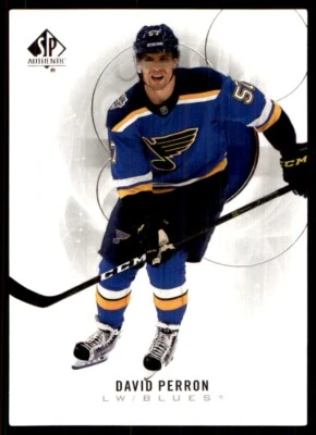 2020-21 SP Authentic David Perron St. Louis Blues #78 - Image 1 of 2
