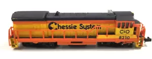 Bachmann N Scale #8210 Chessie System U34B Engine -Lights Work- Runs Fine - Picture 1 of 4