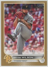 2022 Topps Gold #463 Bryse Wilson Pirates 1696/2022