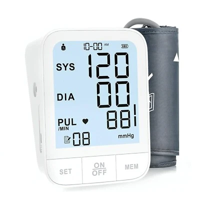 Upper Arm Blood Pressure Monitor Heart Beat Meter BP Machine L Cuff for Home Use - Image 1 of 4