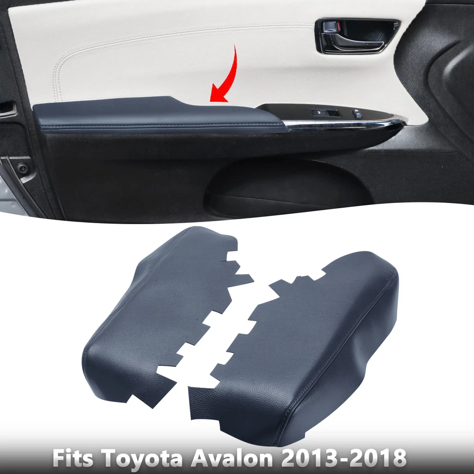 Fits Toyota Avalon 2013-2018 Vinyl Leather Armrest Door Panel Cover Dark Gray - Image 1 of 4