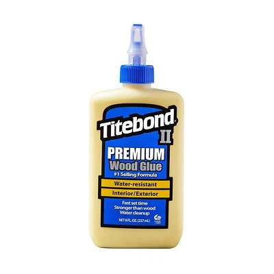 Pegamento para madera Titebond 5003 II Premium, 8 onzas resistente al agua interior/exterior Foto 1 de 4