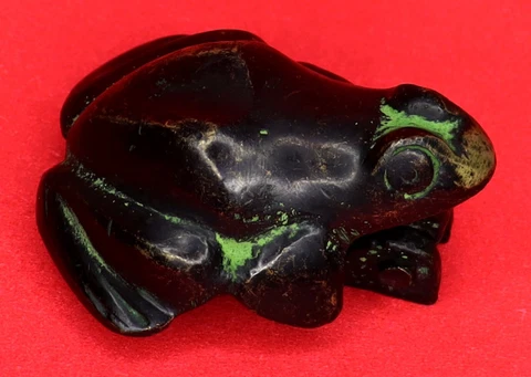 Small Frog Door Knocker Drawer Pull Knob Antique Style Handmade Brass Doorbell Cover