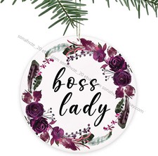 Christmas Ornament,Boss Lady,Funny Holiday Keepsake Xmas Tree Hanging Decor f...