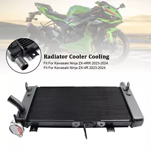 39060-0758 Radiator Cooling Engine Cooler For Kawasaki ZX-4R ZX-4RR 23-24 Blk S4 - Picture 1 of 12