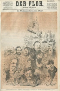 Die Uneinsperrbaren des Floh Karl Floh Josef Frisch Holzstich K&K Der Floh 1068 - Bild 1 von 1