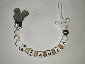 CATENELLA PORTACIUCCIO CON NOME SILICONE PERSONALIZZATA - Foto 1 di 1