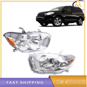 For Toyota Highlander 2008 2009 2010 Chrome Headlights Headlamps Left&Right Side - Bild 1 von 8