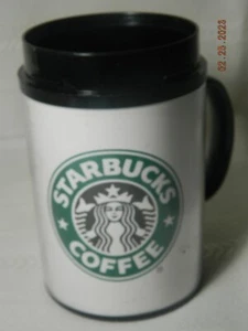 Vintage Starbucks Kunststoff Reisebecher Made in USA Griff Meerjungfrau Thermo-Serv - Bild 1 von 4