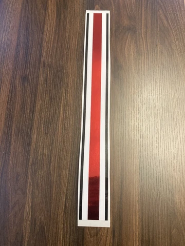 Ohio State Buckeyes Full Size CHROME Football Helmet Stripe Decal 20mil Vinyl Cover
