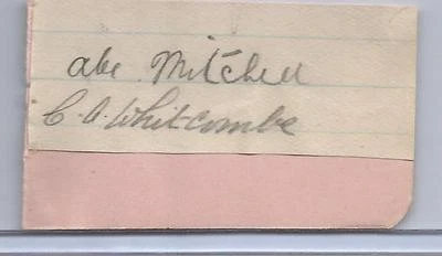 Abe Mitchell & C.A. Whitcombe Autograph Cut Ryder Cup JSA Letter of Authenticity - Image 1 of 2