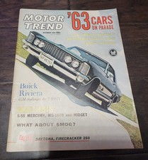 Motor Trend Magazine October 1962 '63 Cars On Parade