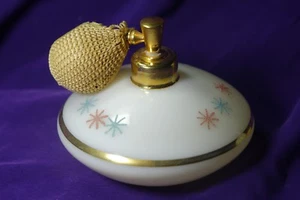 VINTAGE HAND BLOWN DEVILBISS PERFUME BOTTLE ATOMIZER - Picture 1 of 4
