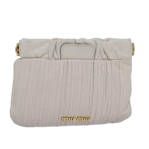 Marsupio Miu Miu pelle bianco originale am6654