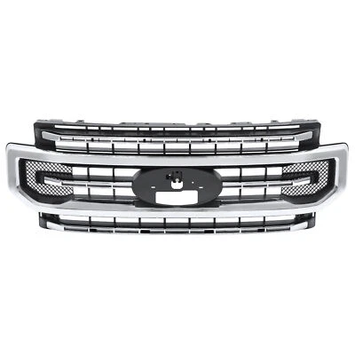 For 2020-2022 Ford F250 F350 Super Duty Platinum Silver & Black Grille Assembly - Image 1 of 4