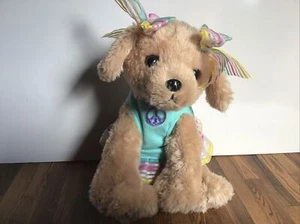 Peace Love N' Puppy Christmas By Bearington Plush 13 Inches High Adorable - Picture 1 of 7