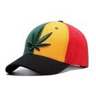 Rasta Baseball Cap Snapback Hip Hop Rap Hat Weed  Sport Dance Leaf Jamaica