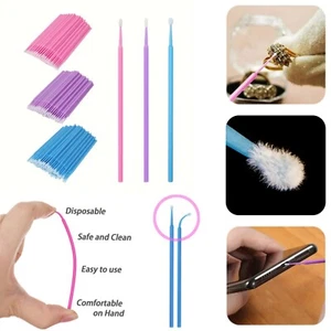 Micro Spazzola Applicatore Monouso Tampone Strumento UK - Foto 1 di 6