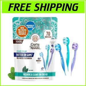 Travel Toothbrush & Toothpick - Disposable Mini Oral Care with Softex Bristles - Picture 1 of 11