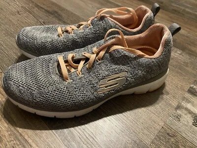 Skechers Women’s Flex Appeal 3.0 High Tides Gray/Coral Size 8.5 - Image 1 of 4