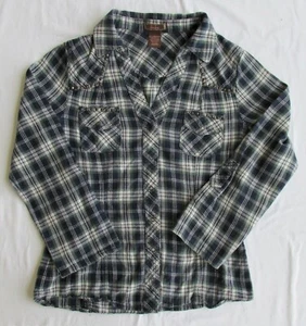 DM BM Urban Girl's Cotton Flannel Western Shirt Size Small - Picture 1 of 5