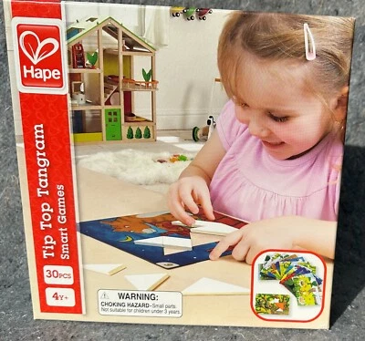 Hermosos juegos inteligentes HAPE TipTop Tanagram usados en excelente estado Foto 1 de 4