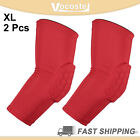 2pcs Elbow Brace Support Sleeve Elbow Pad Sleeve for Women Men Red XL Size
