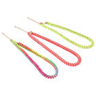 3 Pcs Sportperlen Damenhalsketten Neon Colorful Necklace Schmuck