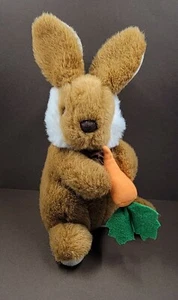America Wego 8" Bunny w/Carrot E 1104 made in Sri Lanka Easter Spring - Picture 1 of 7