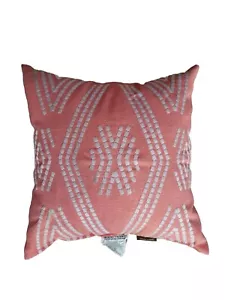 Coral 16 x 16" Outdoor Decorative Throw Pillow Polyester UV resistant - Picture 1 of 1