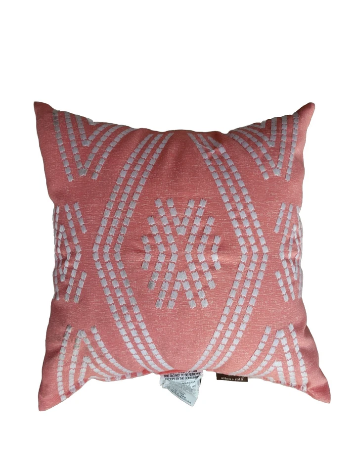 Coral 16 x 16" Outdoor Decorative Throw Pillow Polyester UV resistant - Image 1 of 1