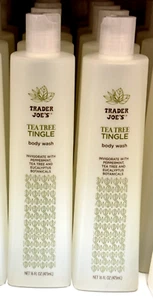 Trader Joe's Tea Tree Tingle Body Wash Peppermint Eucalyptus 16 oz each, 2 Pack - Picture 1 of 4