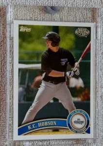 2011 Topps Pro Debut K.C. Hobson Blanko Rückseite Karte #1/1 GCL Toronto Blue Jays - Bild 1 von 2