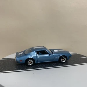 Racing Champions ‘70 Pontiac Firebird Trans Am Light Blue Metallic/White 1:64 NM - Picture 1 of 14