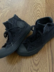 Converse All Star Chuck Taylor Black High Top Shoes Kids Sz 11 Sneakers - Picture 1 of 12