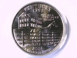 2001 P Kentucky Washington State Quarter PCGS MS 67 Kentucky 70048145 - Picture 1 of 3